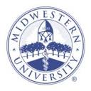 Midwestern University logo